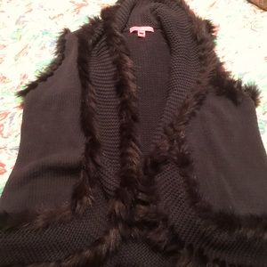 EUC Lilly Pulitzer Faux Fur Trinette Vest